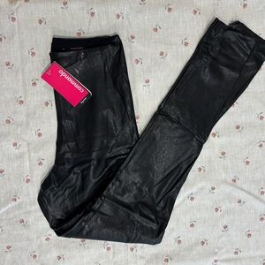 Commando Women's Faux Leather Black Jeggings